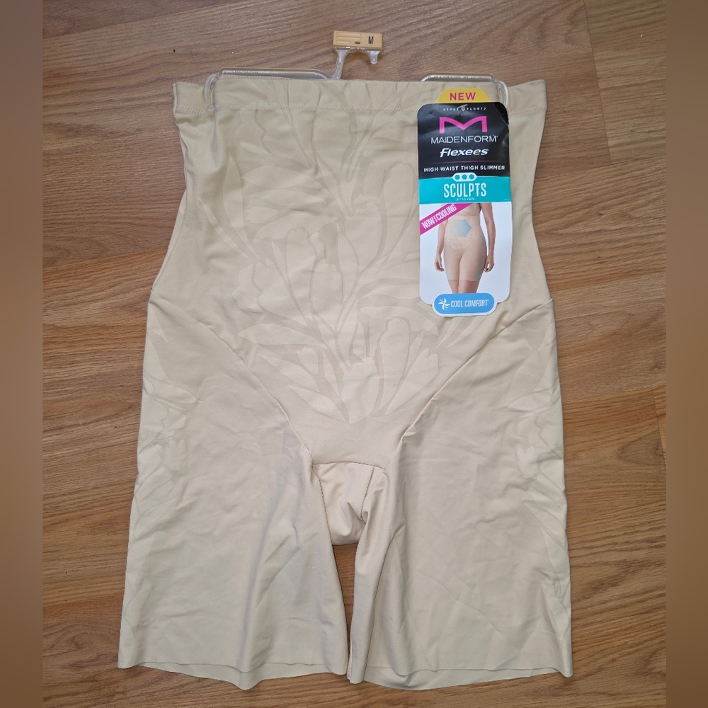 Maidenform Flexees High Waist Beige Shapewear